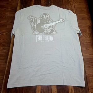 True Religion Men's Gray T-Shirt